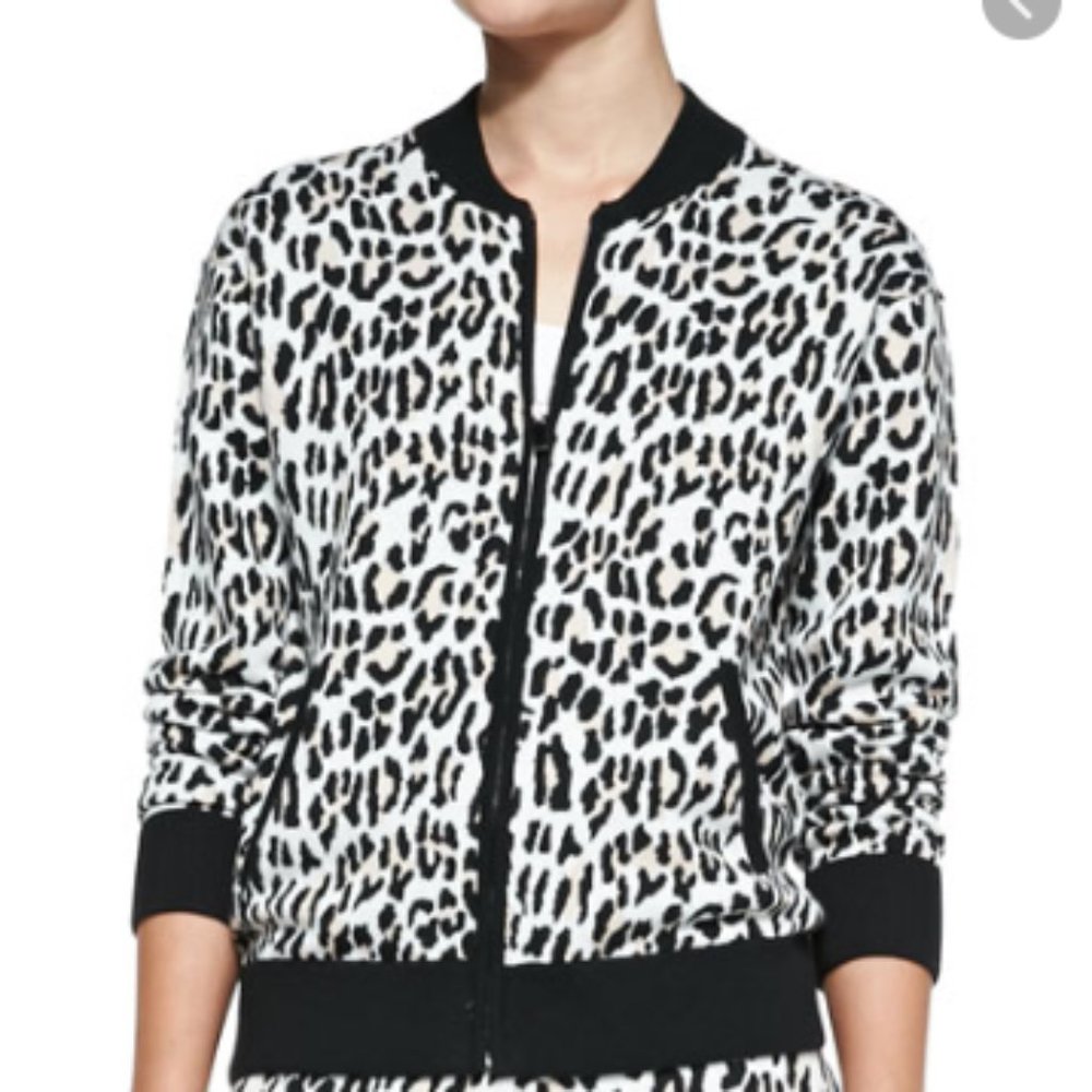 10 Crosby Derek Lam Leopard Knit Jacket